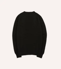 Drake’s Brushed Shetland Crew Neck Jumper
