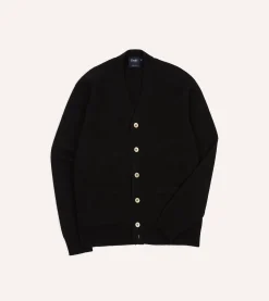 Drake’s Lambswool 6 Button Cardigan