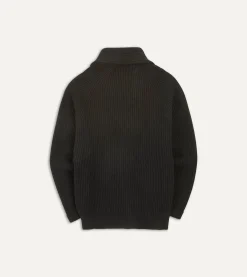 Drake’s Lambswool Shawl Collar Cardigan