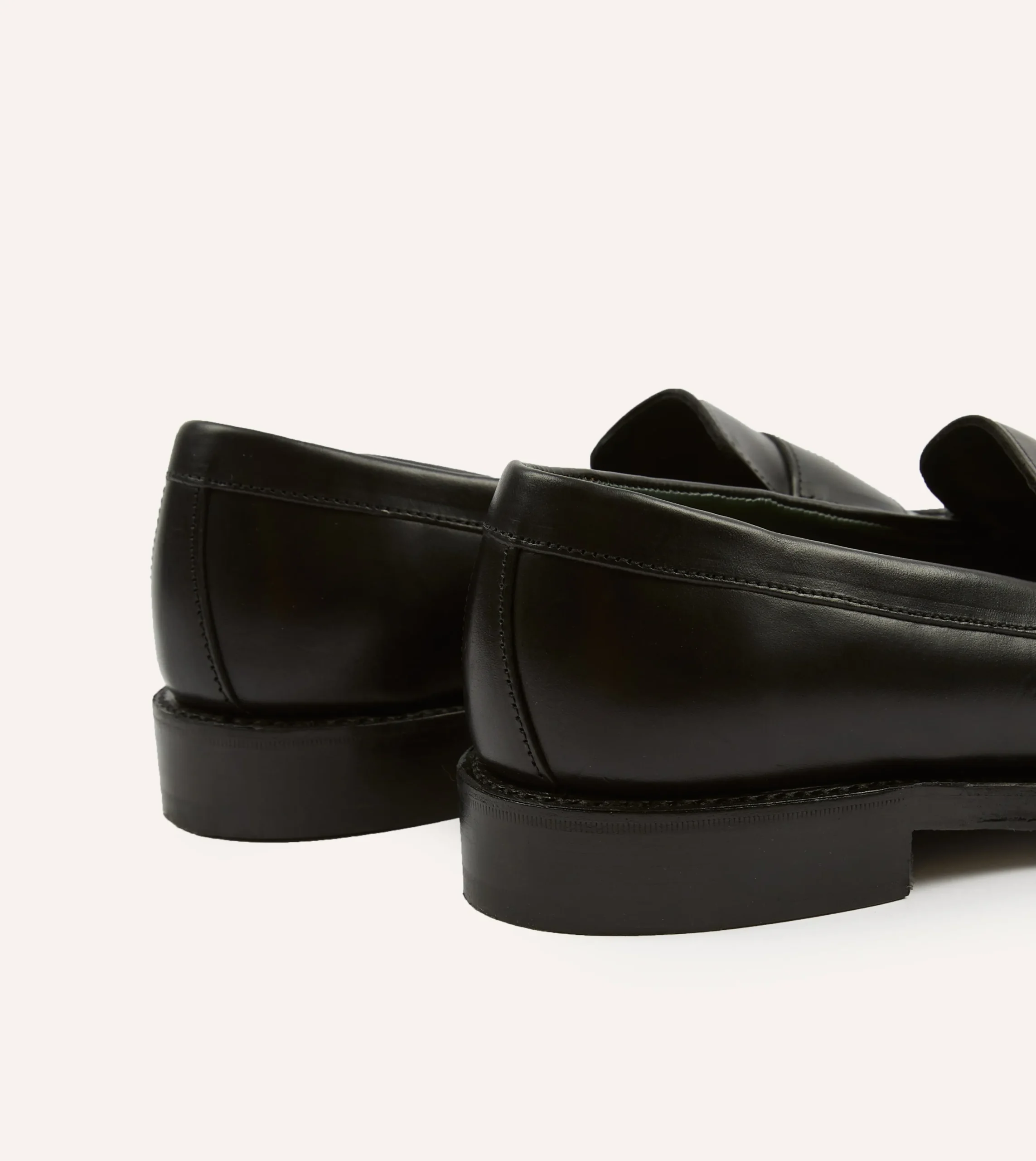 Drake’s Leather Charles Goodyear Welted Penny Loafer