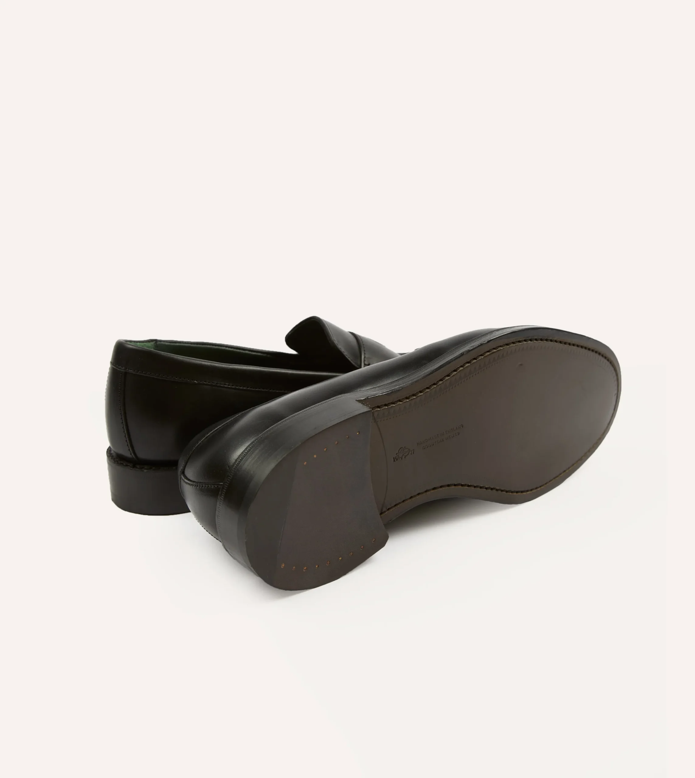 Drake’s Leather Charles Goodyear Welted Penny Loafer