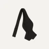 Drake’s Black Self-Tie Silk Batwing Bow Tie
