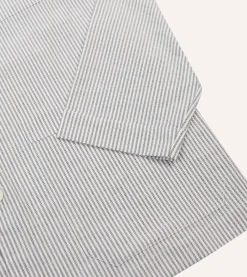 Drake’s Black Ticking Stripe Cotton Pyjama Set