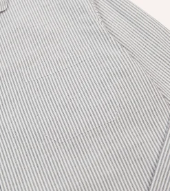 Drake’s Black Ticking Stripe Cotton Pyjama Set