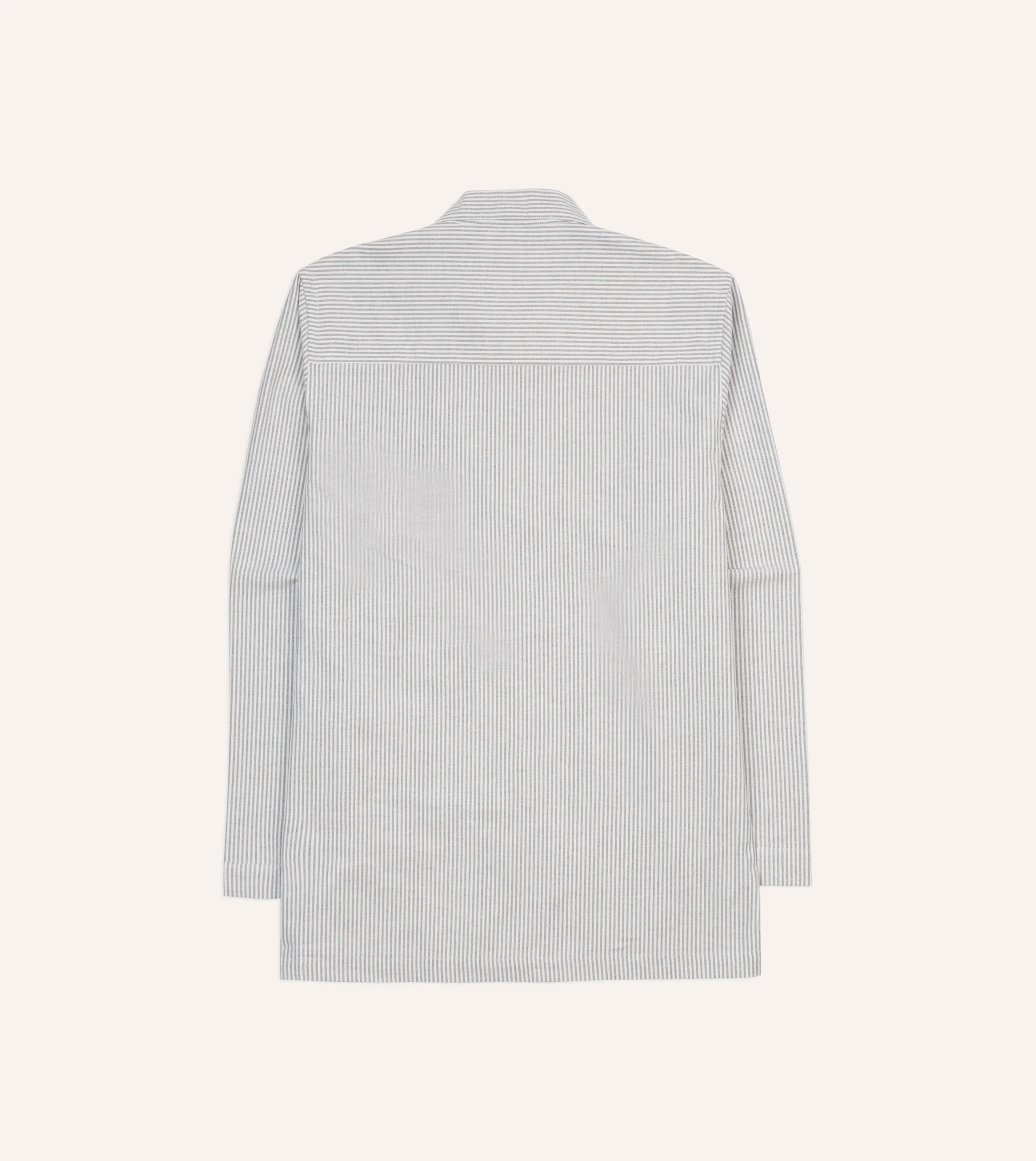 Drake’s Black Ticking Stripe Cotton Pyjama Set