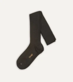 Drake’s Wool Over-the-Calf Socks