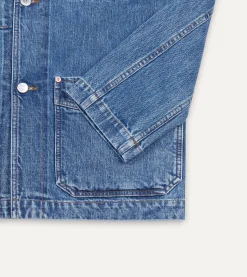 Drake’s Selvedge Denim Five-Pocket Chore Jacket