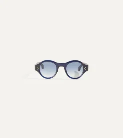 Drake’s Blue Acetate Jules Sunglasses