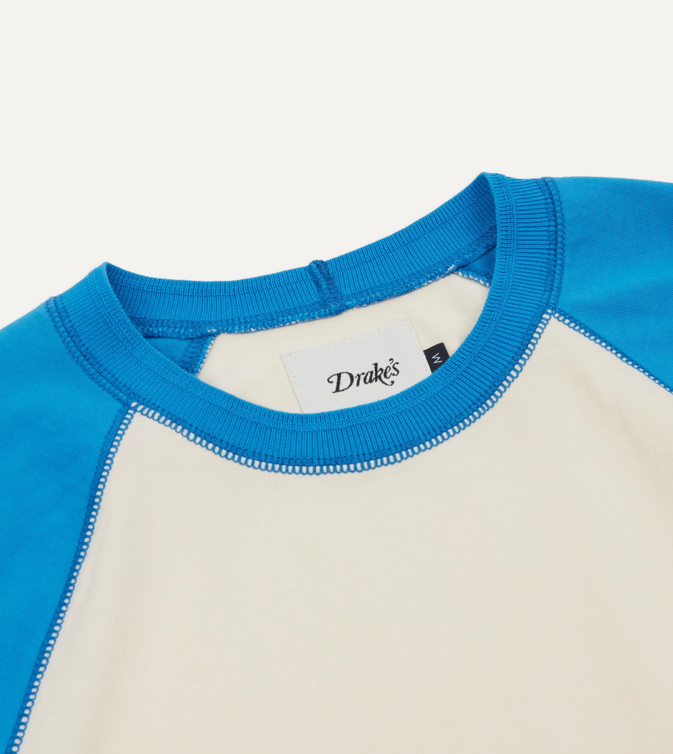 Drake’s And Antique White Raglan Sleeve Hiking T-Shirt