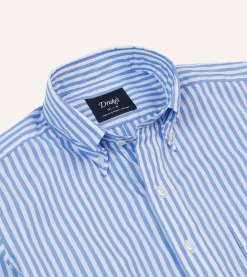 Drake’s Bengal Stripe Cotton Poplin Button-Down Shirt