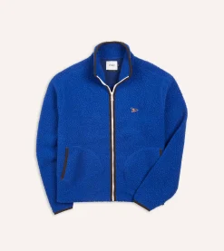 Drake’s Boucle Wool Zip Fleece Jacket