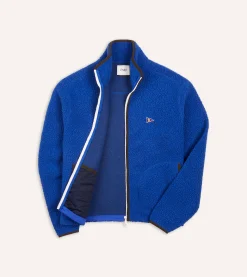 Drake’s Boucle Wool Zip Fleece Jacket