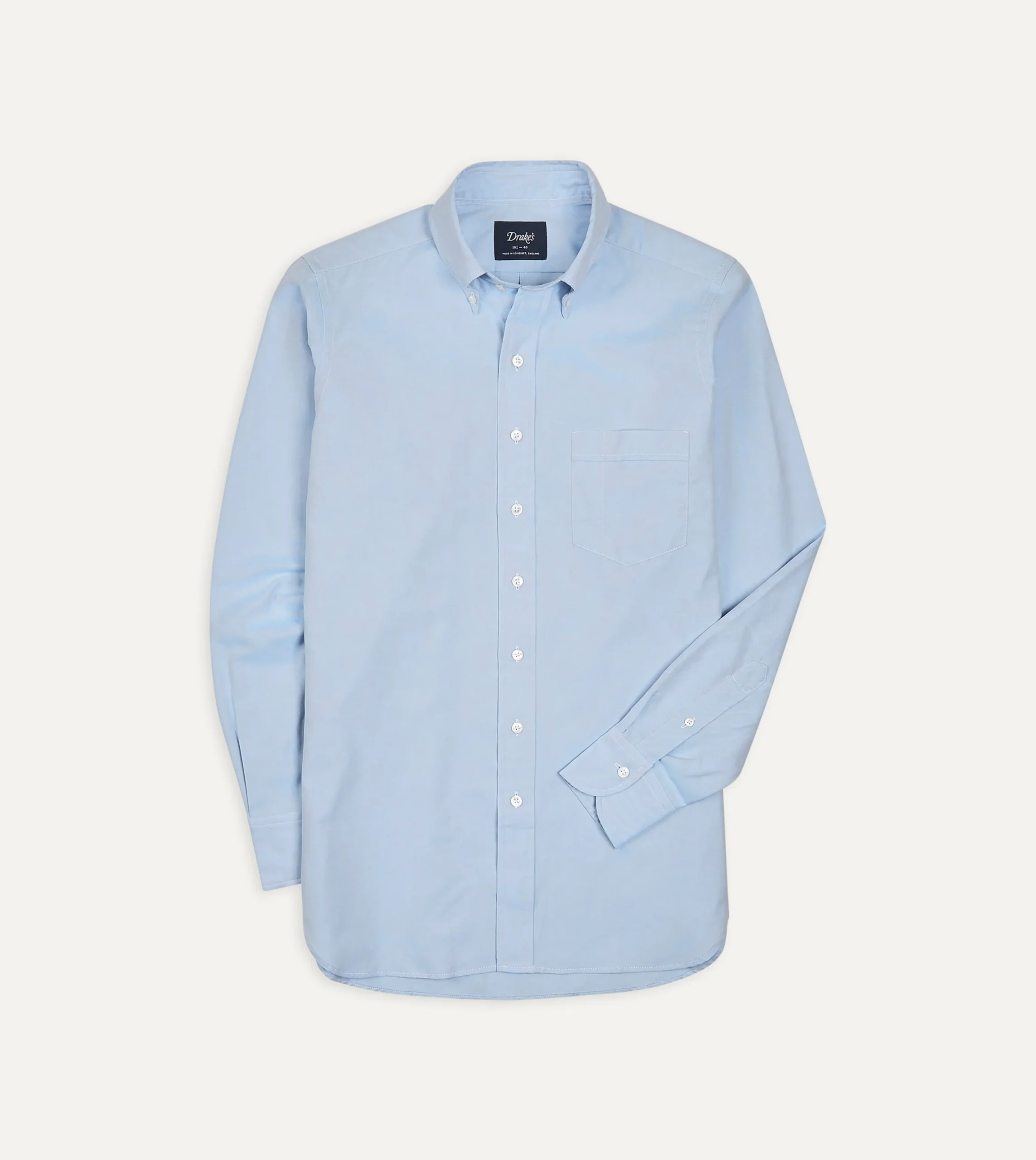 Drake’s Pinpoint Oxford Cotton Cloth Button-Down Shirt