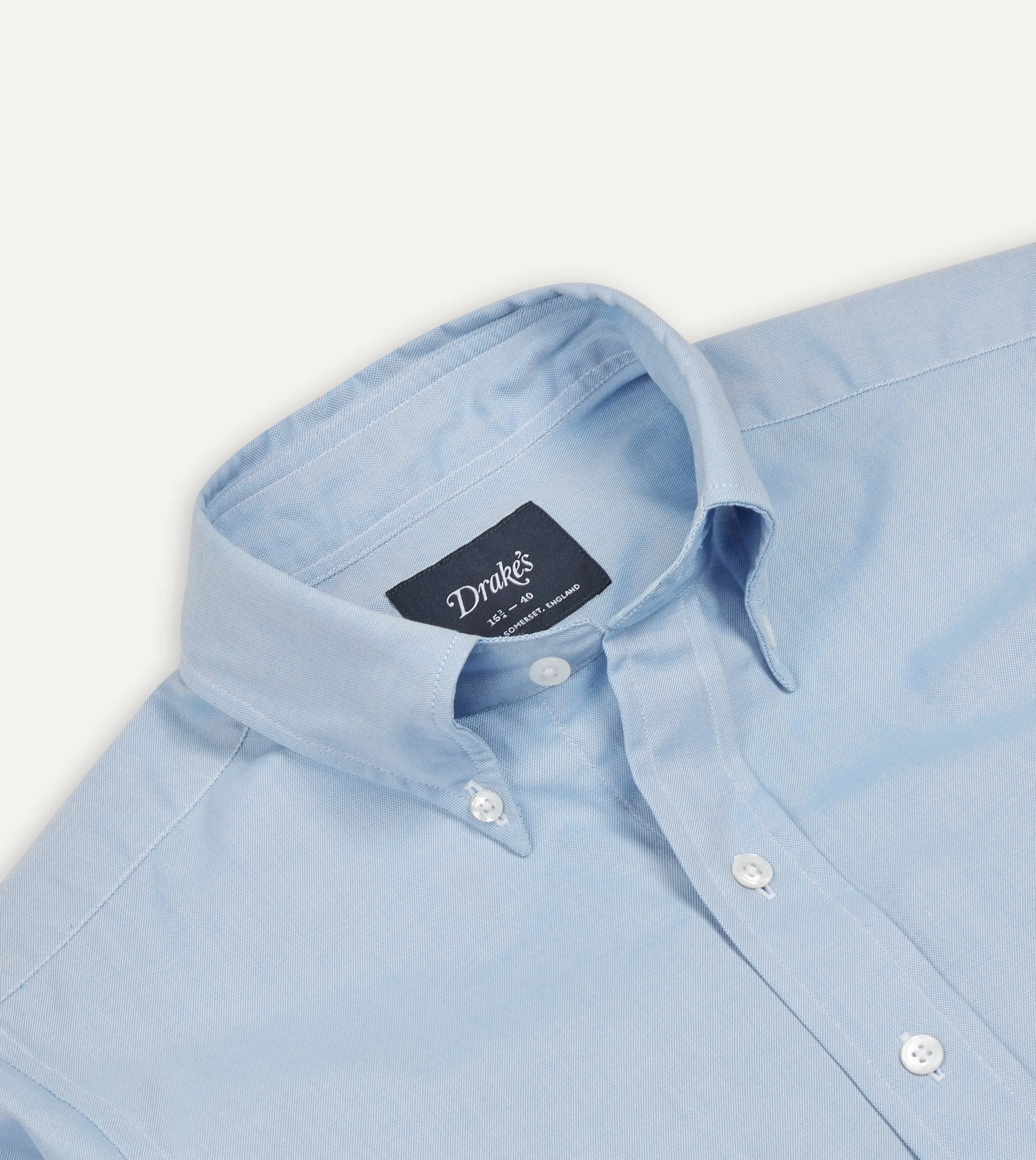Drake’s Pinpoint Oxford Cotton Cloth Button-Down Shirt