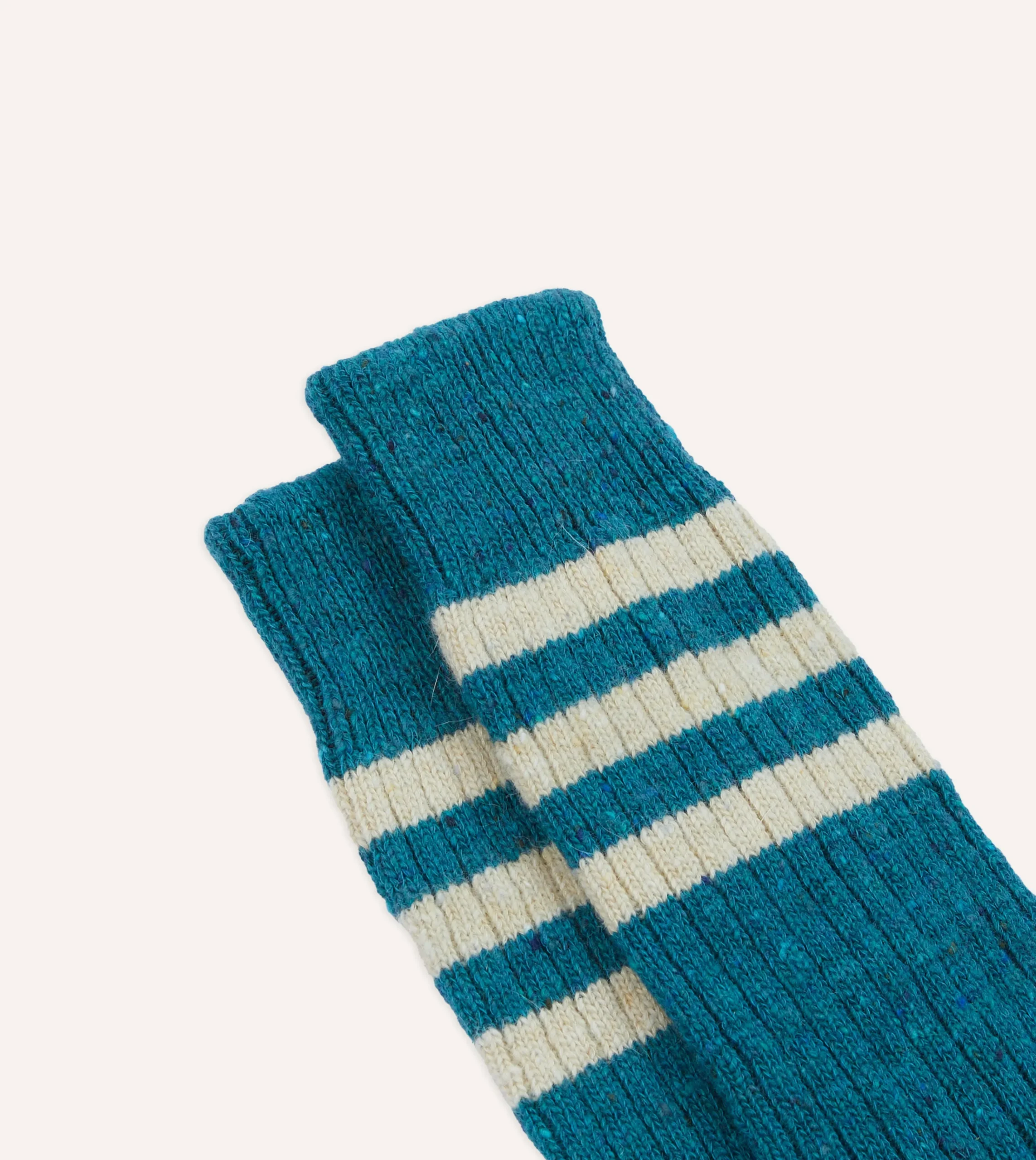 Drake’s Striped Donegal Wool Socks