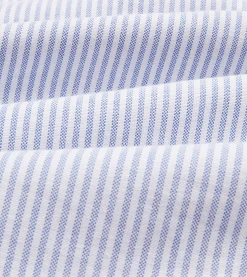 Drake’s Ticking Stripe Cotton Oxford Cloth Button-Down Shirt