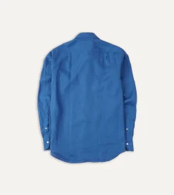 Drake’s Linen Spread Collar