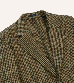 Drake’s Brown And Green Check Tweed Games Blazer Mk. VII