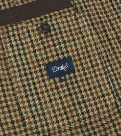 Drake’s Brown And Green Check Tweed Games Blazer Mk. VII