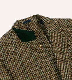 Drake’s Brown And Green Check Tweed Games Blazer Mk. VII