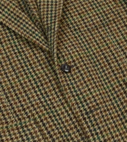 Drake’s Brown And Green Check Tweed Games Blazer Mk. VII