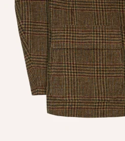 Drake’s Brown And Red Prince Of Wales Check Tweed Games Blazer Mk. VII