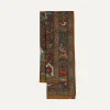 Drake’s Brown Forest Animals Print Wool-Silk Scarf
