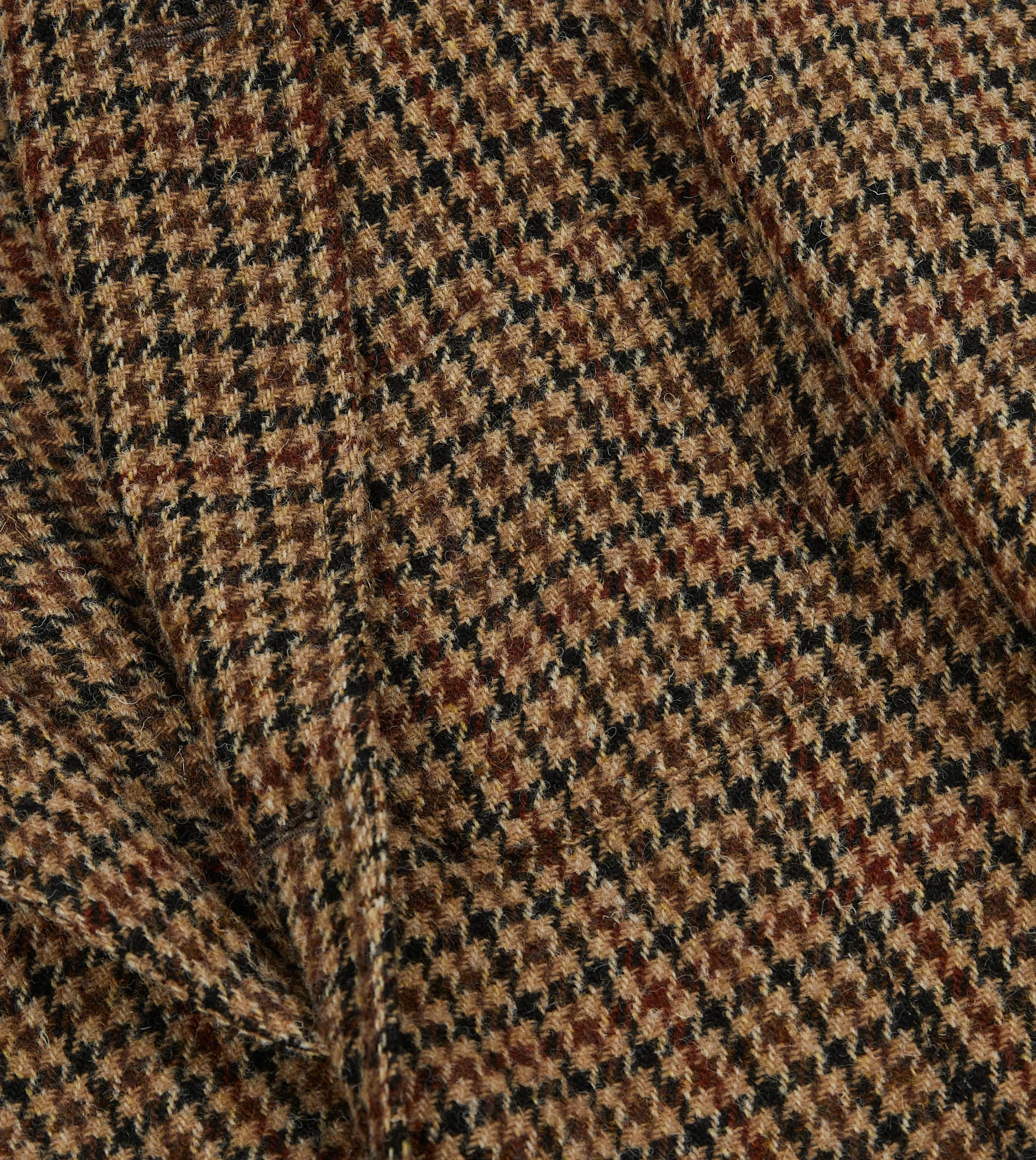 Drake’s Brown Houndstooth Check Harris Tweed Games Blazer Mk. VII