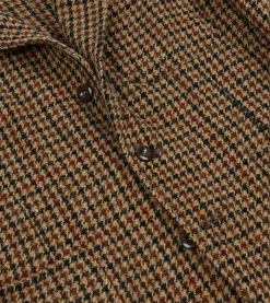 Drake’s Brown Houndstooth Check Harris Tweed Games Blazer Mk. VII