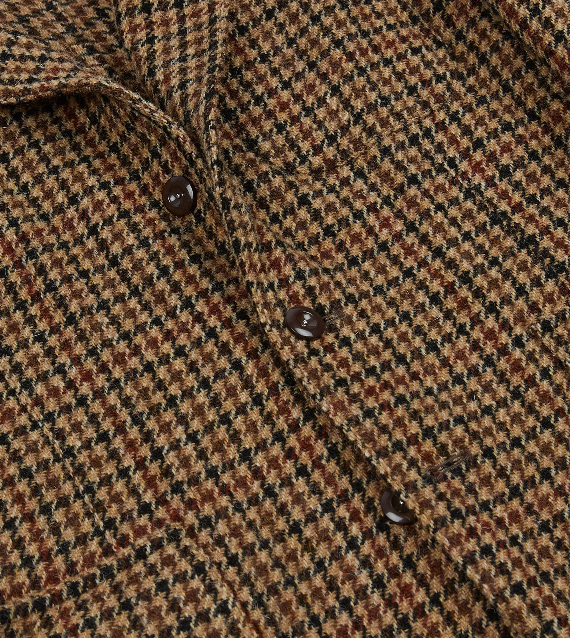 Drake’s Brown Houndstooth Check Harris Tweed Games Blazer Mk. VII