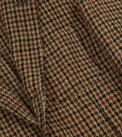 Drake’s Brown Houndstooth Check Harris Tweed Games Blazer Mk. VII