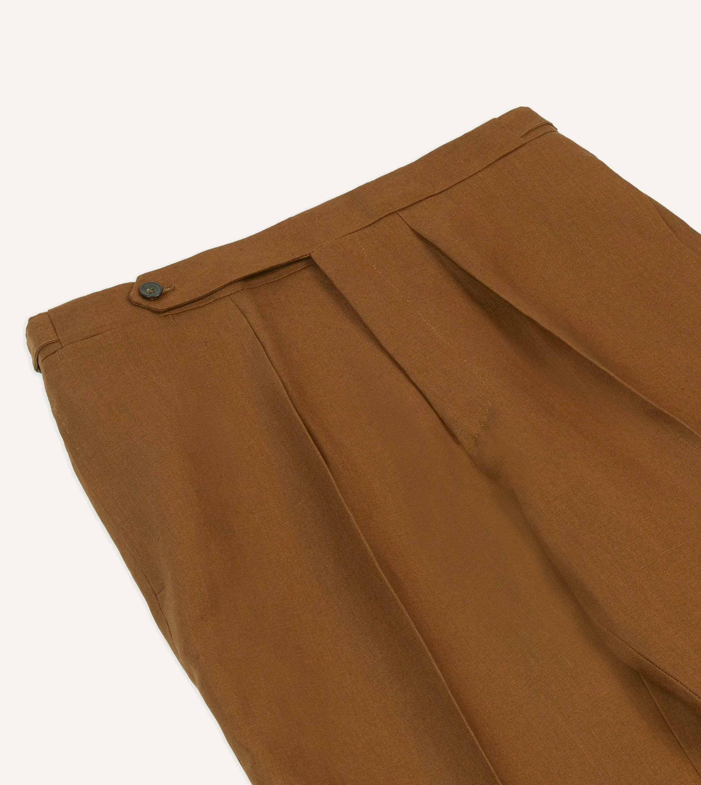 Drake’s Irish Linen Single Pleat Trouser