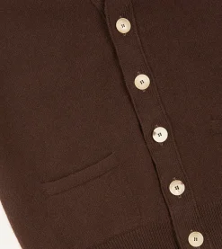 Drake’s Lambswool Sleeveless Cardigan