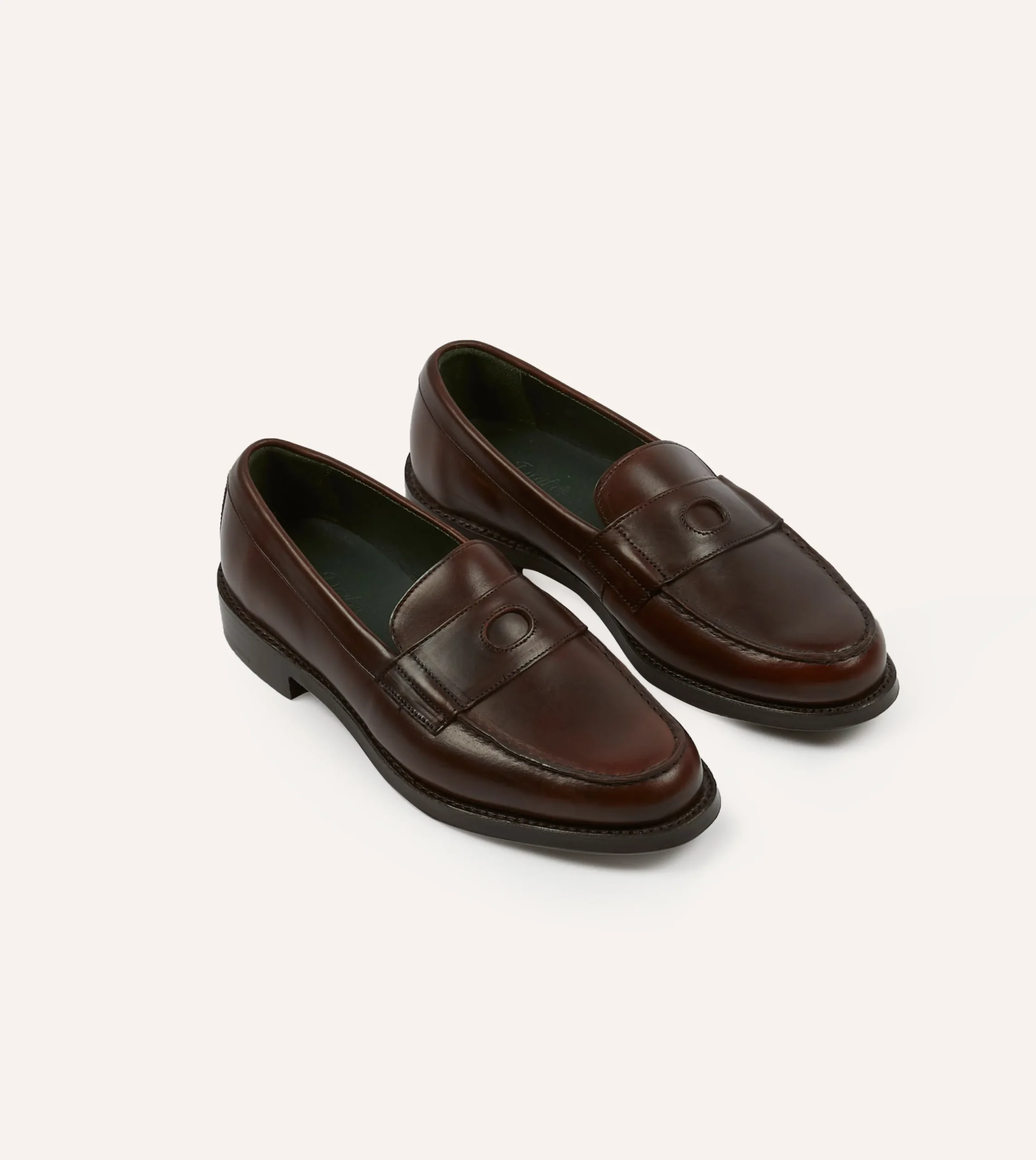 Drake’s Leather Charles Goodyear Welted Penny Loafer