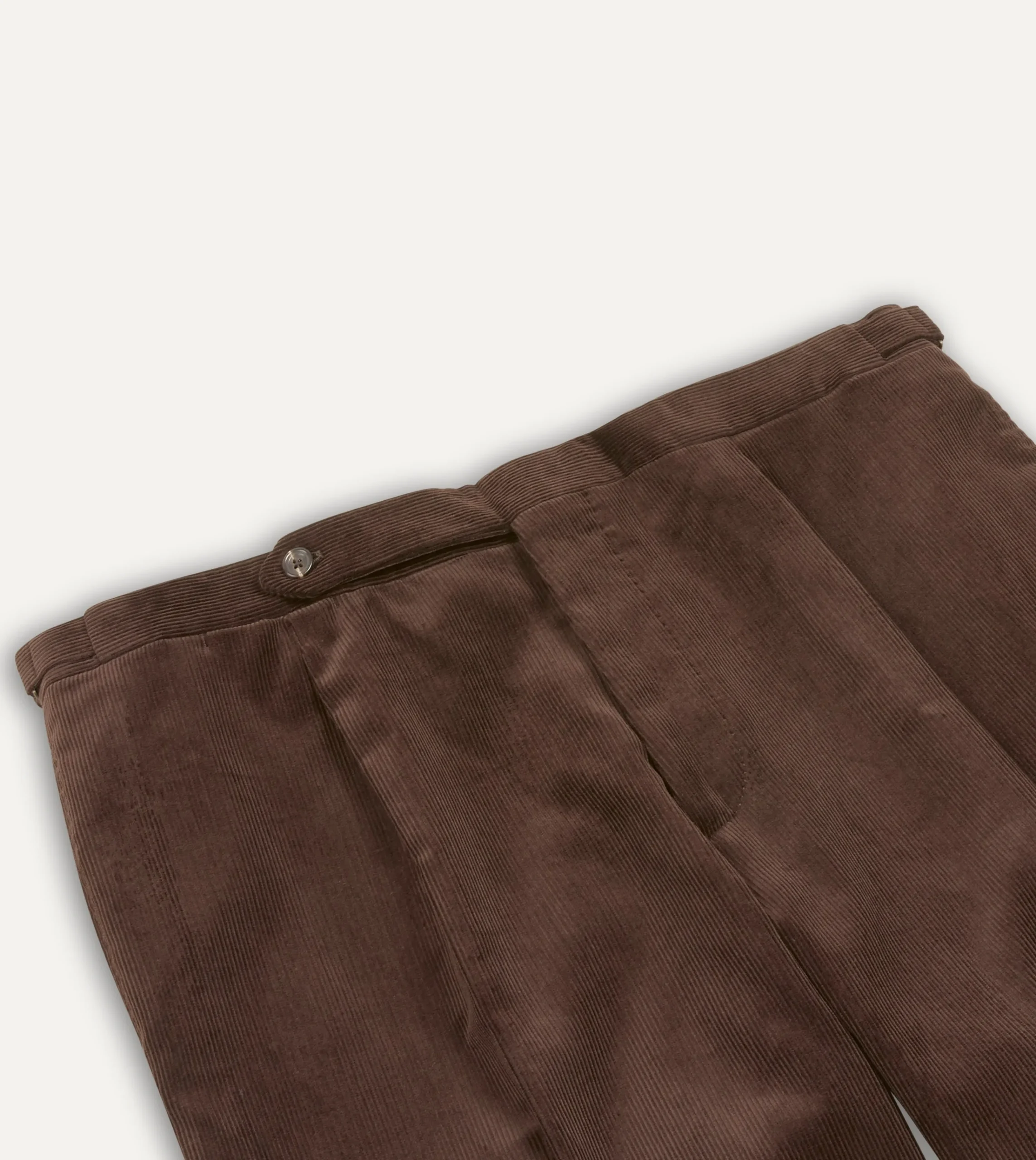 Drake’s Mid-Wale Corduroy Single Pleat Trouser