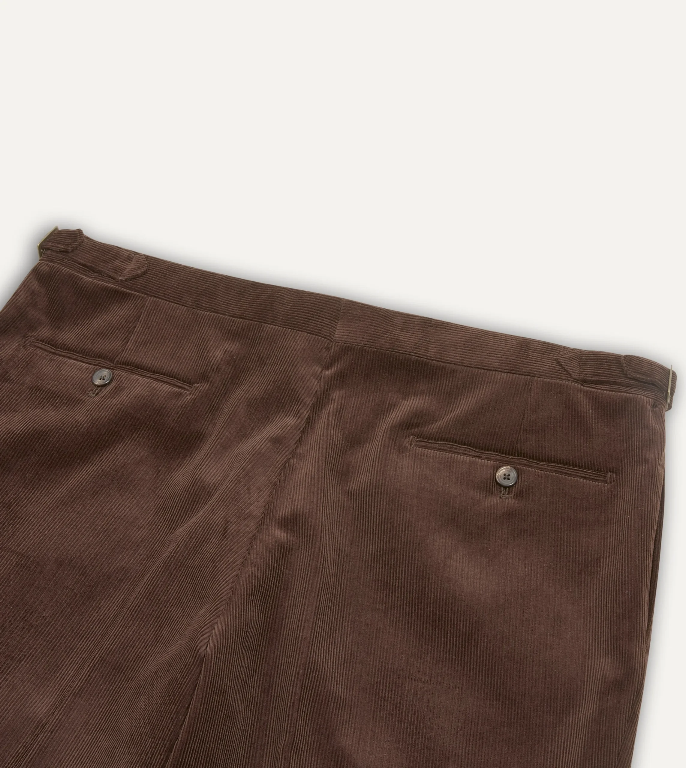 Drake’s Mid-Wale Corduroy Single Pleat Trouser