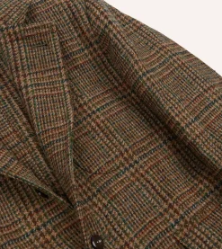 Drake’s Brown Prince Of Wales Check Harris Tweed Games Blazer Mk. VII