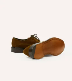 Drake’s Suede August Goodyear Welted Derby Shoe