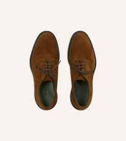 Drake’s Suede August Goodyear Welted Derby Shoe