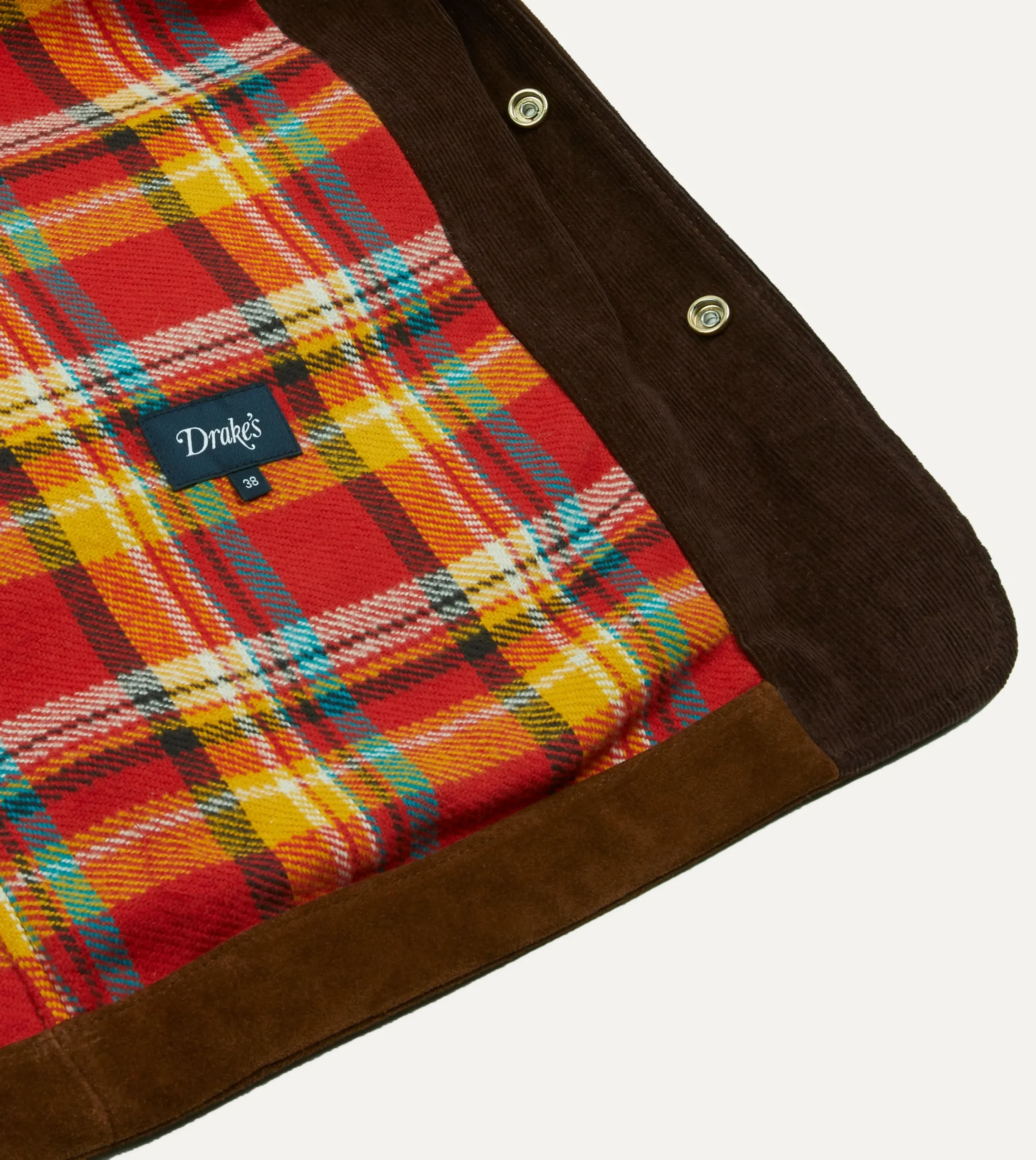 Drake’s Brown Suede Car Coat With Blanket Lining