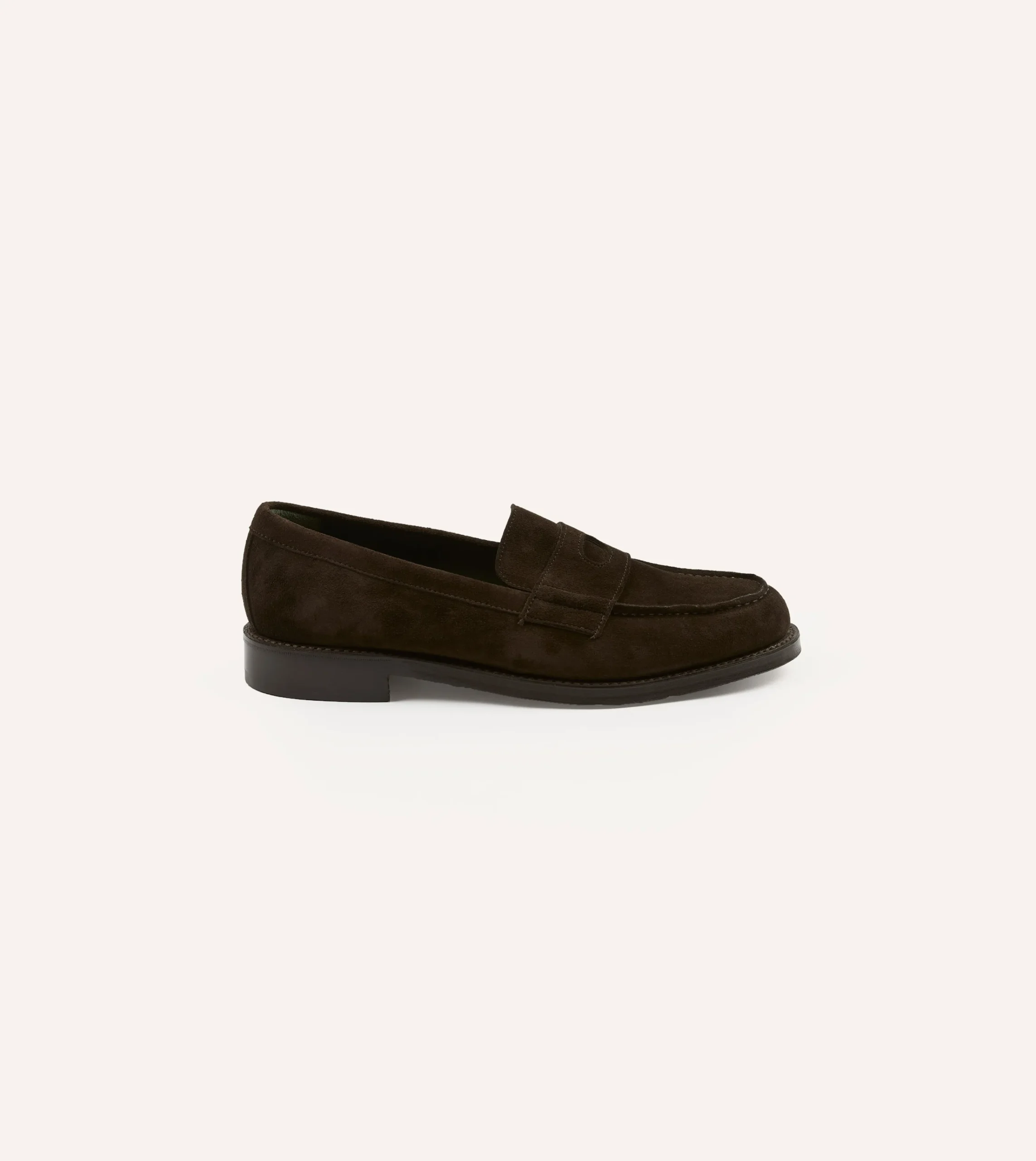 Drake’s Suede Charles Goodyear Welted Penny Loafer