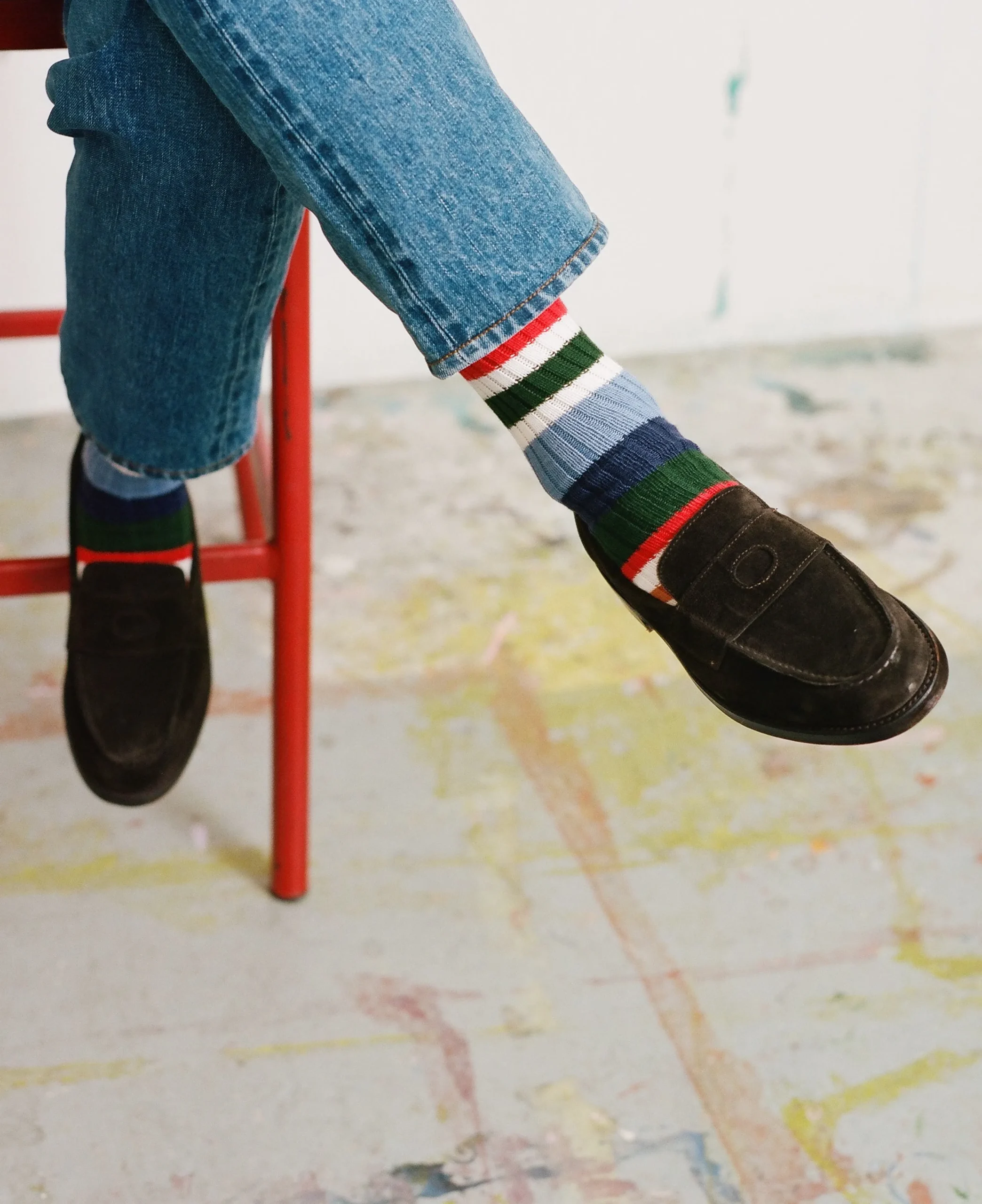 Drake’s Suede Charles Goodyear Welted Penny Loafer