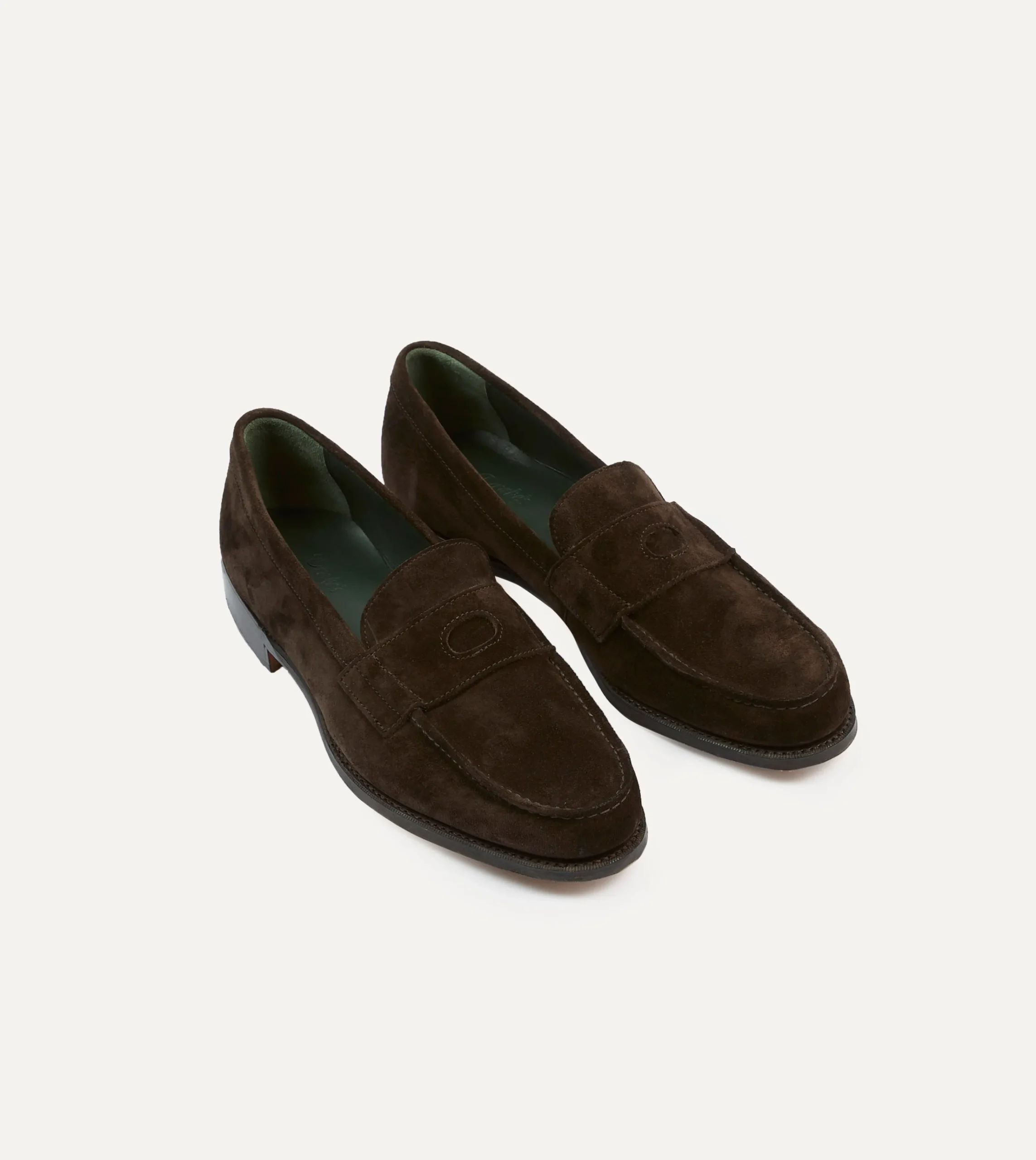 Drake’s Suede Charles Mk II Goodyear Welted Penny Loafer