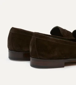 Drake’s Suede Charles Mk II Goodyear Welted Penny Loafer