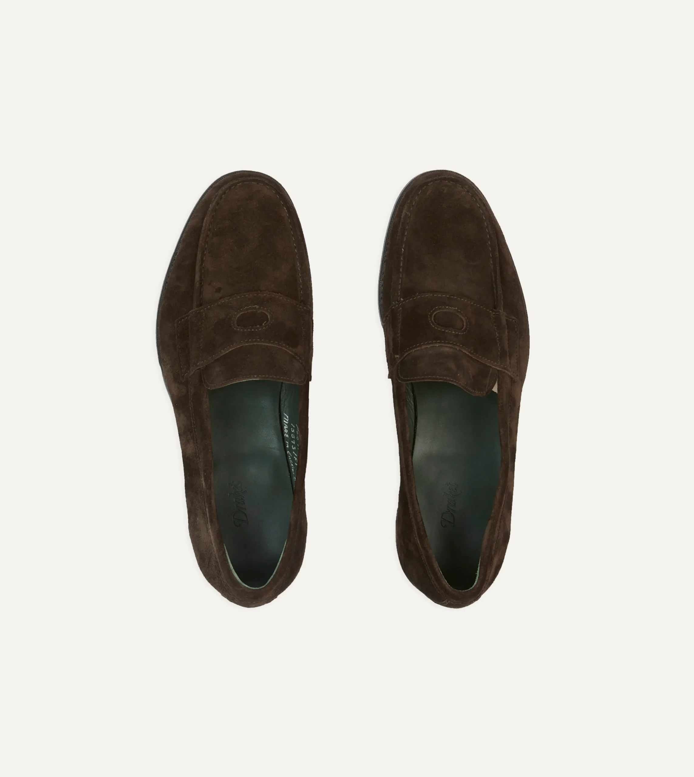 Drake’s Suede Charles Mk II Goodyear Welted Penny Loafer