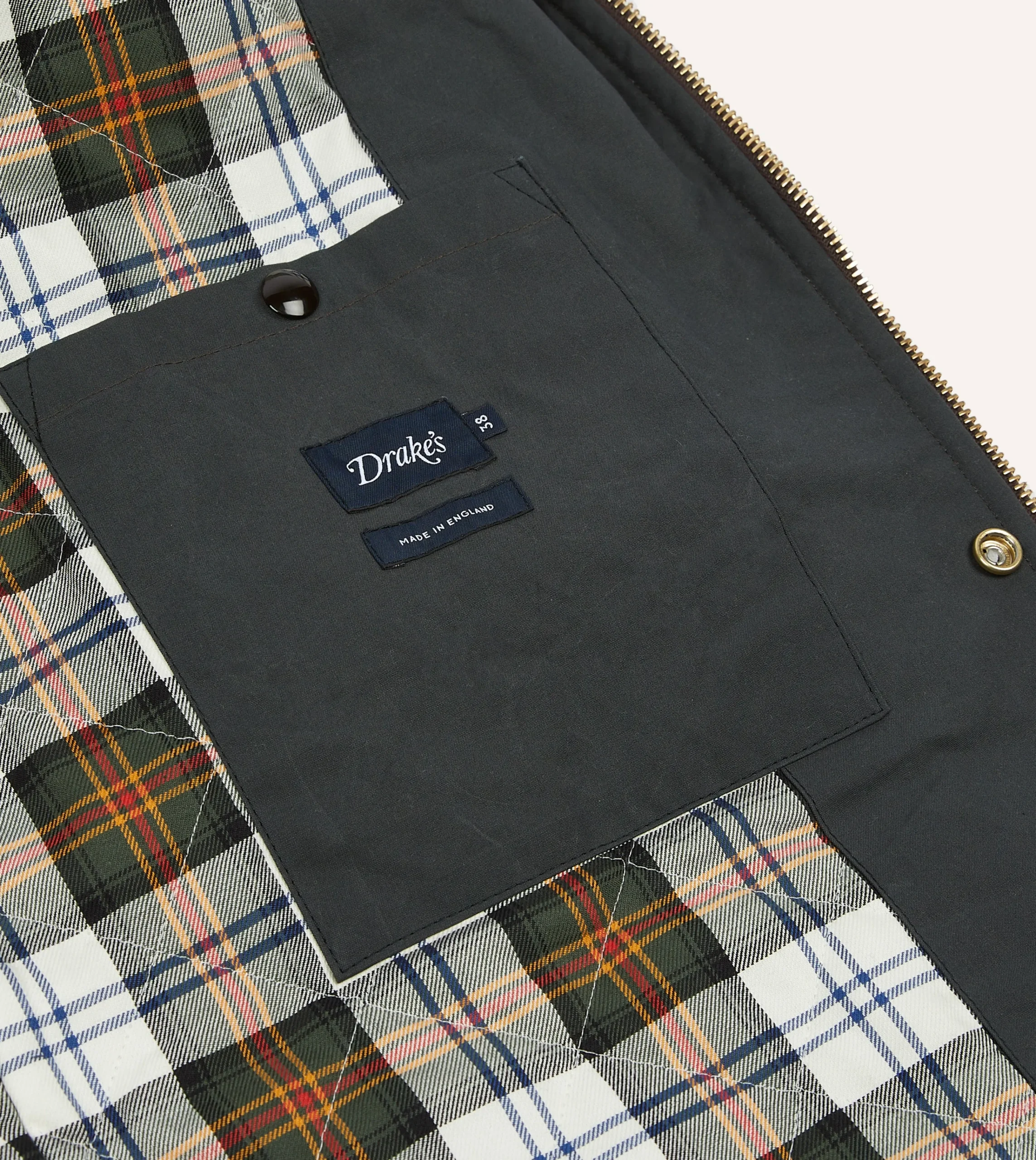 Drake’s Waxed Coverall Jacket