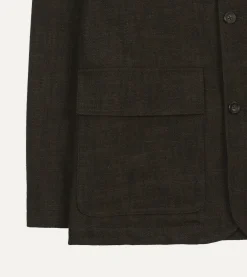 Drake’s Brown Wool-Cotton Three-Pocket Chore Jacket