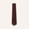 Drake’s Burgundy Fine Woven Grenadine Silk Hand Rolled Tie