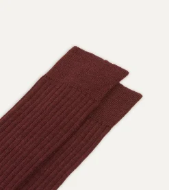 Drake’s Wool Over-The-Calf Socks