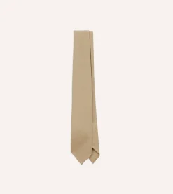 Drake’s Camel Super Fine Merino Wool Self Tipped Tie